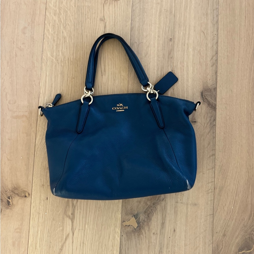 USED coach bag blue
